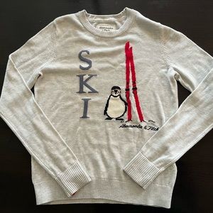 Abercrombie & Fitch Penquin Ski Crew
Neck Sweater Gray Size Small Womens.